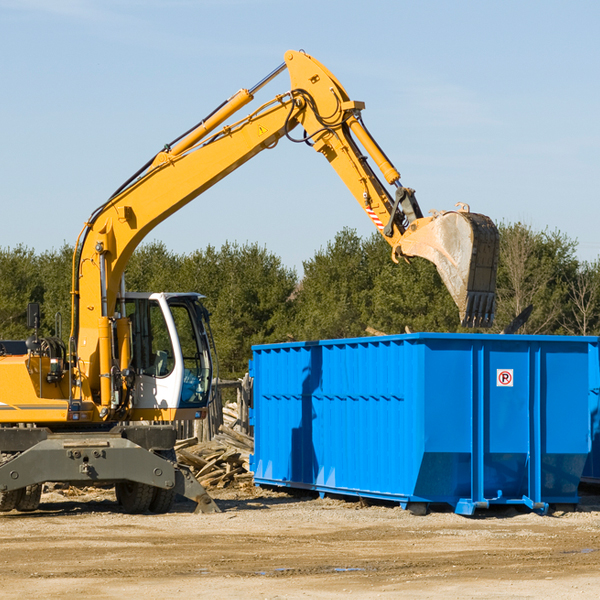 can i request a rental extension for a residential dumpster in Blair OK